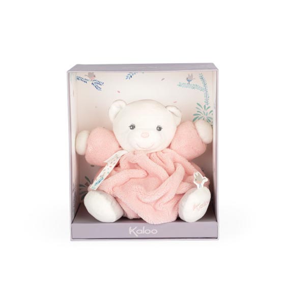 Мягкая игрушка Kaloo "Медвежонок Chubby", серия "Plume", пудрово-розовый, 18 см